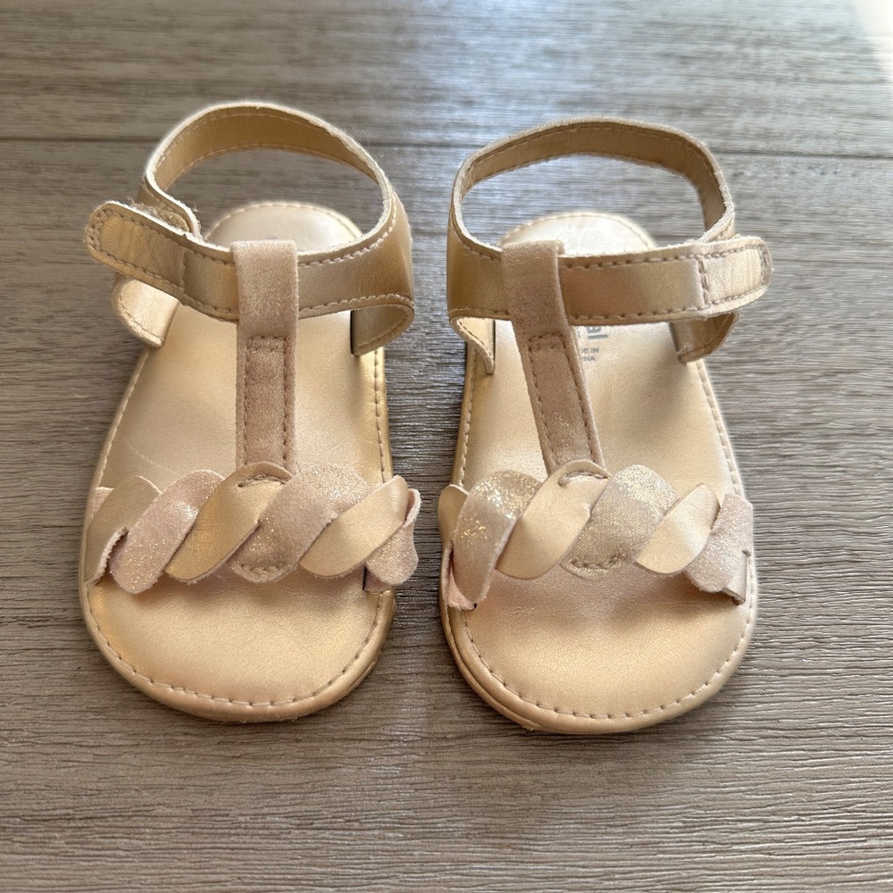 Mayoral Baby Girls Gold Sandals